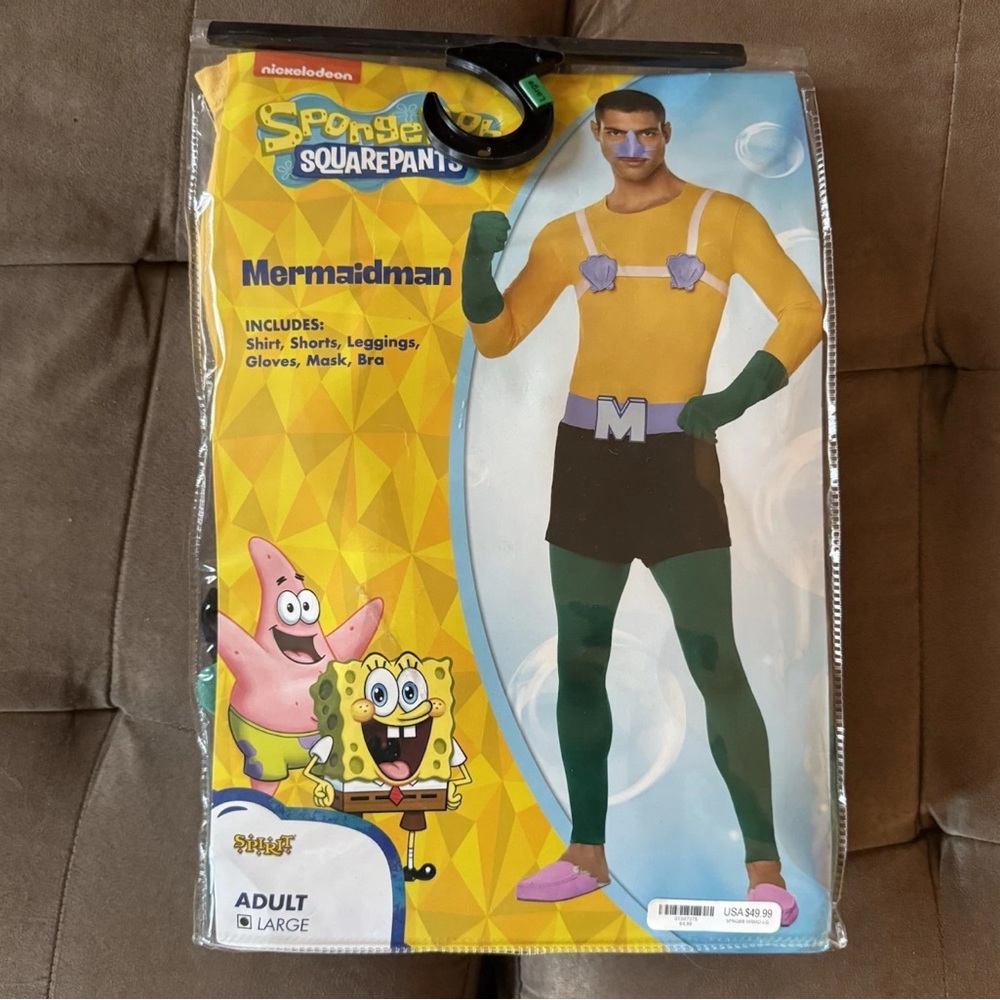Spirit Mermaidman Costume Men’s L- Missing Mask‎